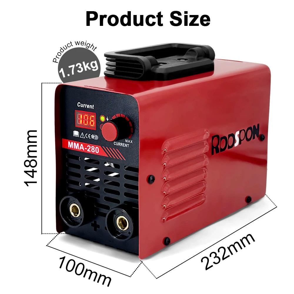 MMA ARC Welding Machines ARC Current Adjustable LED Digital Display Electric Welding Equipment Car Repairing Tools for Household Peaceful Pleasures Health and Wellness