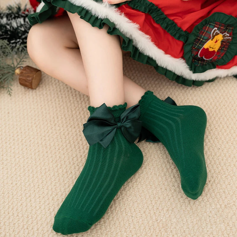 Kids Cotton Christmas Socks 5 Pairs | Cartoon Warm Socks