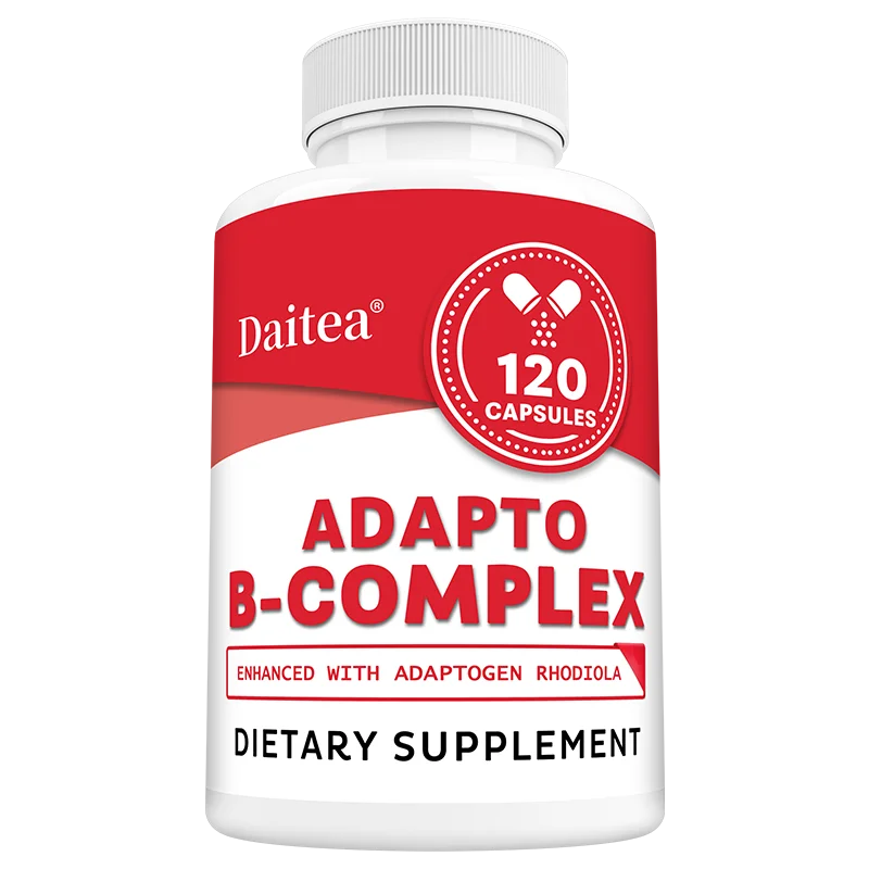 B-Complex Vitamins Capsules, 120 Vegan Capsules, Supports The Nervous System, Promotes Energy Metabolism, Non-GMO, Gluten-free Peaceful Pleasures Health and Wellness 5 bottle 120 count