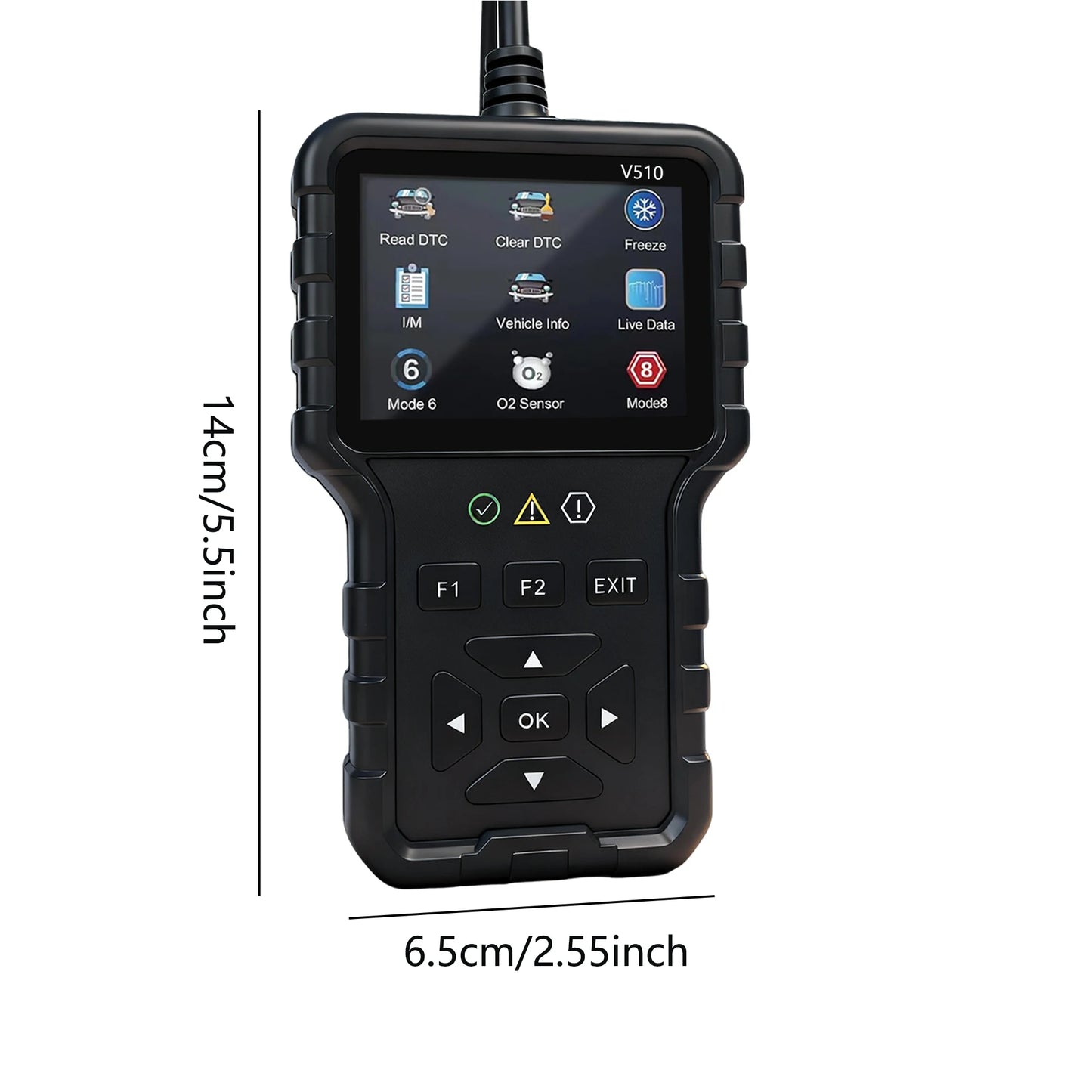 V510 OBD2 Scanner – Car Diagnostics, Battery Tester 1996+