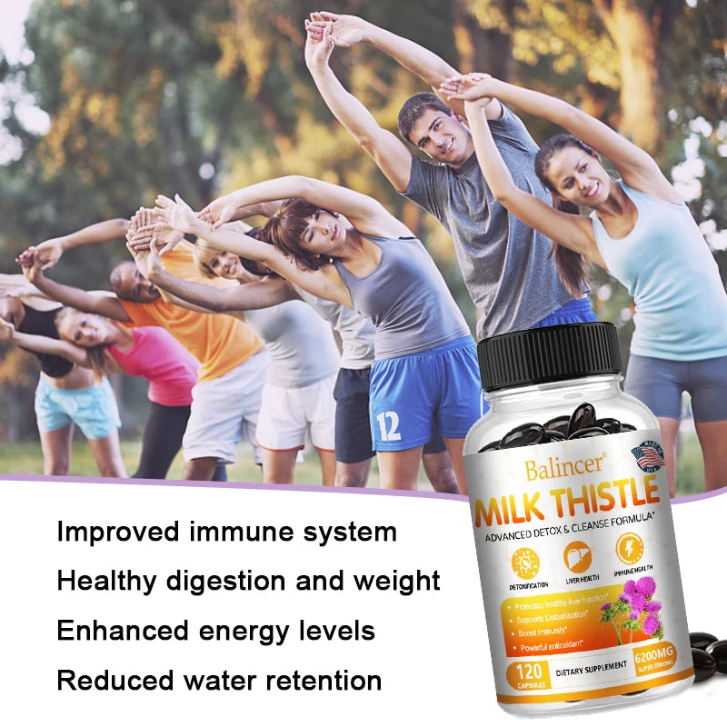 Milk Thistle Dandelion Artichoke Liver Detox Capsules