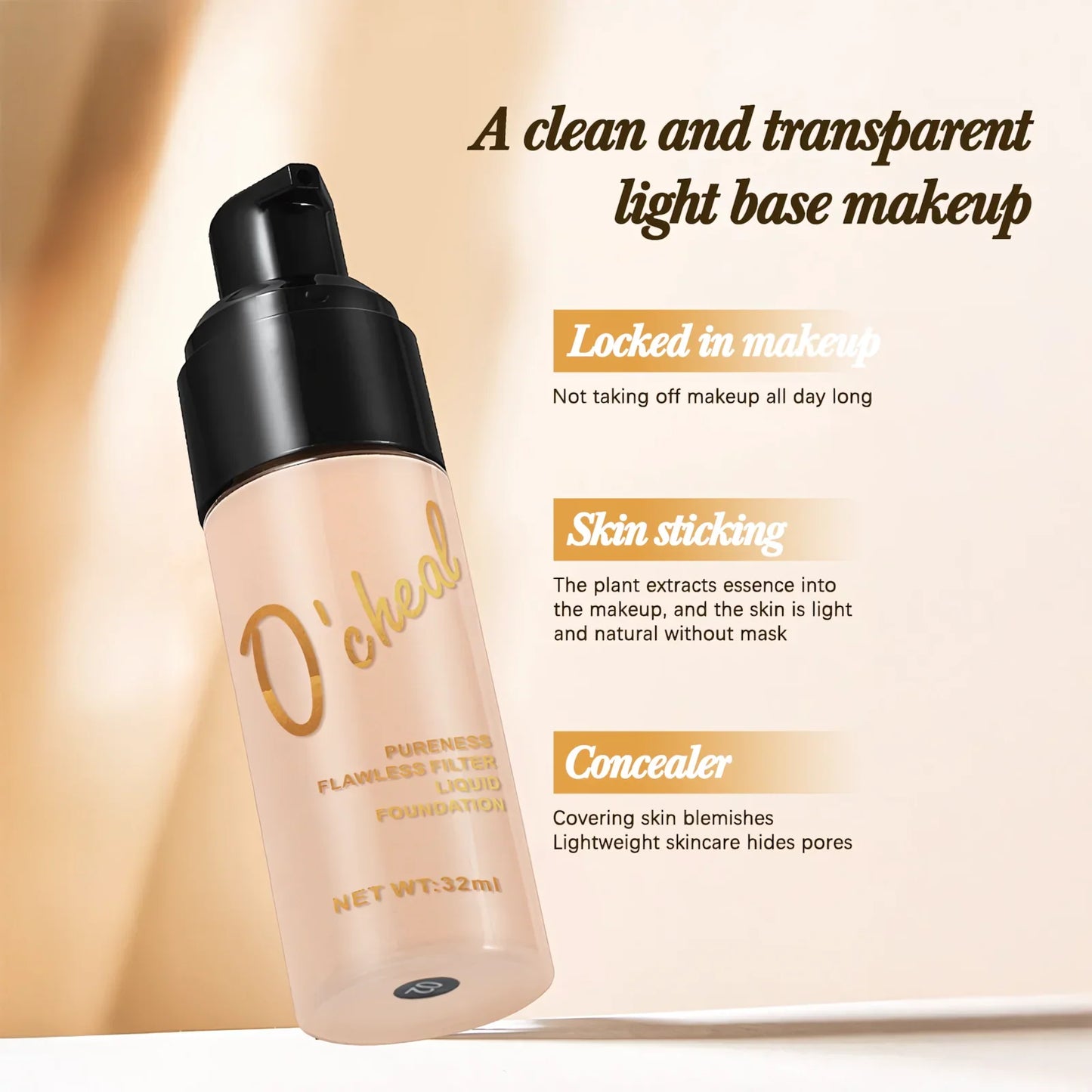O'Cheal Matte BB Cream – Oil-Control, Full Coverage Foundation