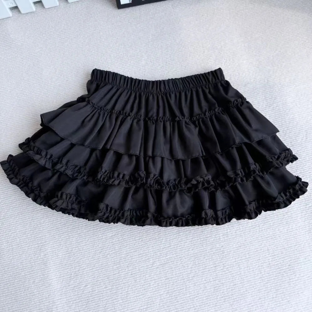 High Waist Pleated Bubble Skirt – Puffy A-Line Mini Skirt