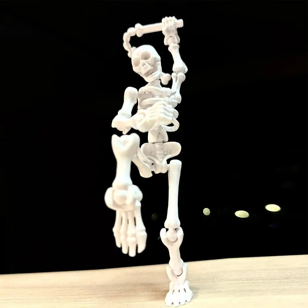 Posable Mini Skeleton Figurines | DIY Halloween Craft Decor