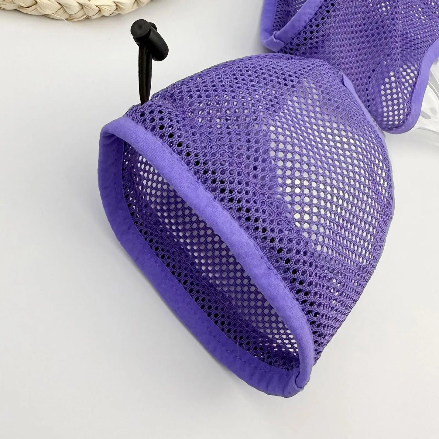 Breathable Mesh Cat Muzzle | Adjustable Drawstring – S & M