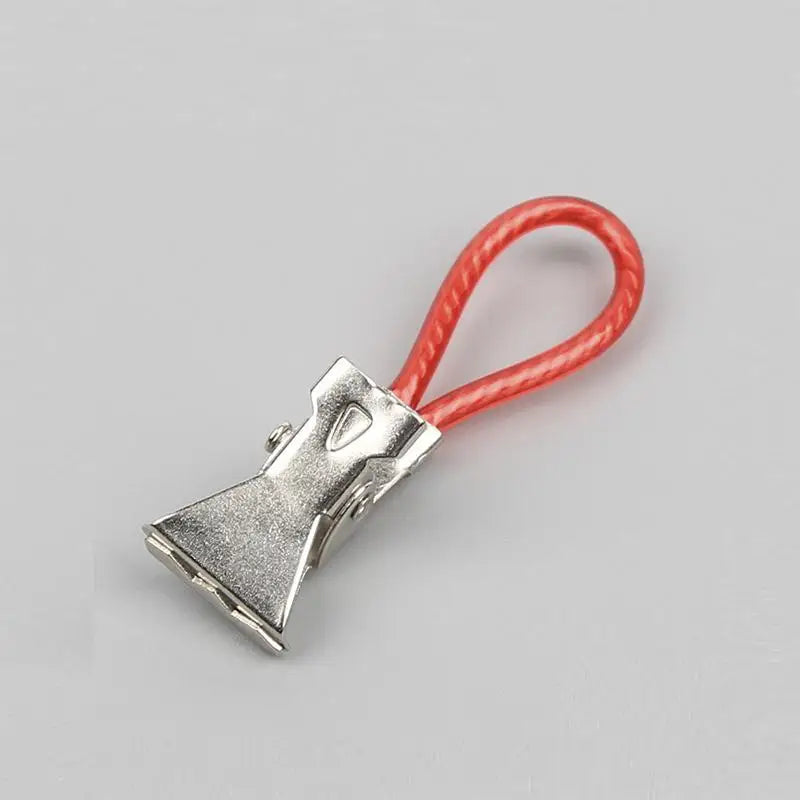 Colorful Stainless Steel Towel & Shower Curtain Clips Hook Clips Peaceful Pleasures Health and Wellness red