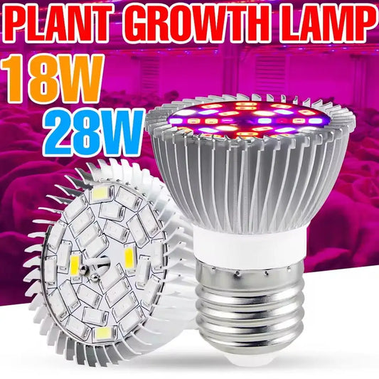 E27 Full Spectrum LED Grow Light Bulb | Indoor Plants LED Grow Light Bulb Peaceful Pleasures Health and Wellness