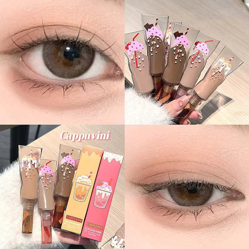 Cappuvini Matte Liquid Eyeshadow Cream | Milk Tea Colors