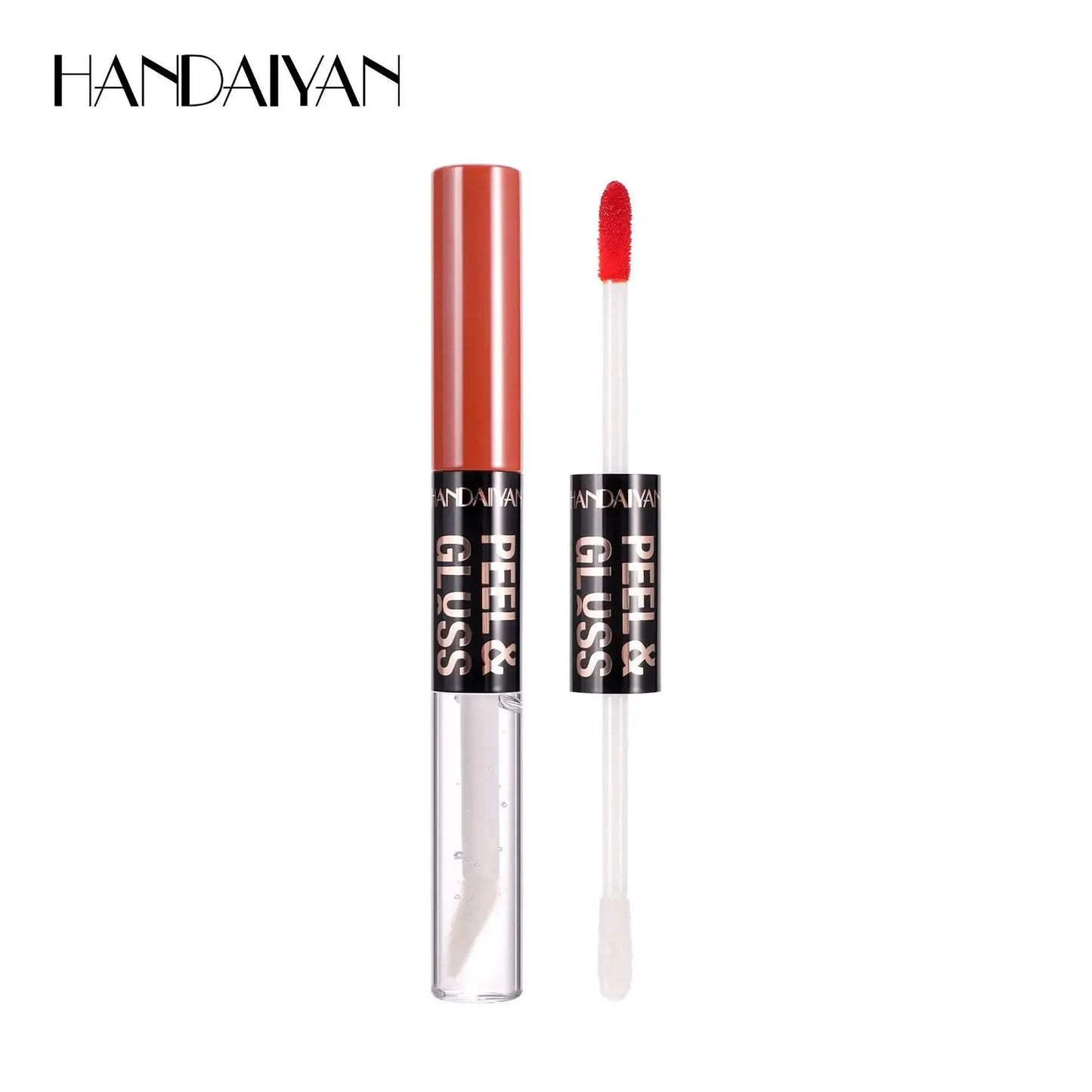 HANDAIYAN 2-in-1 Peel-Off Matte Lip Stain & Mirror Lip Gloss