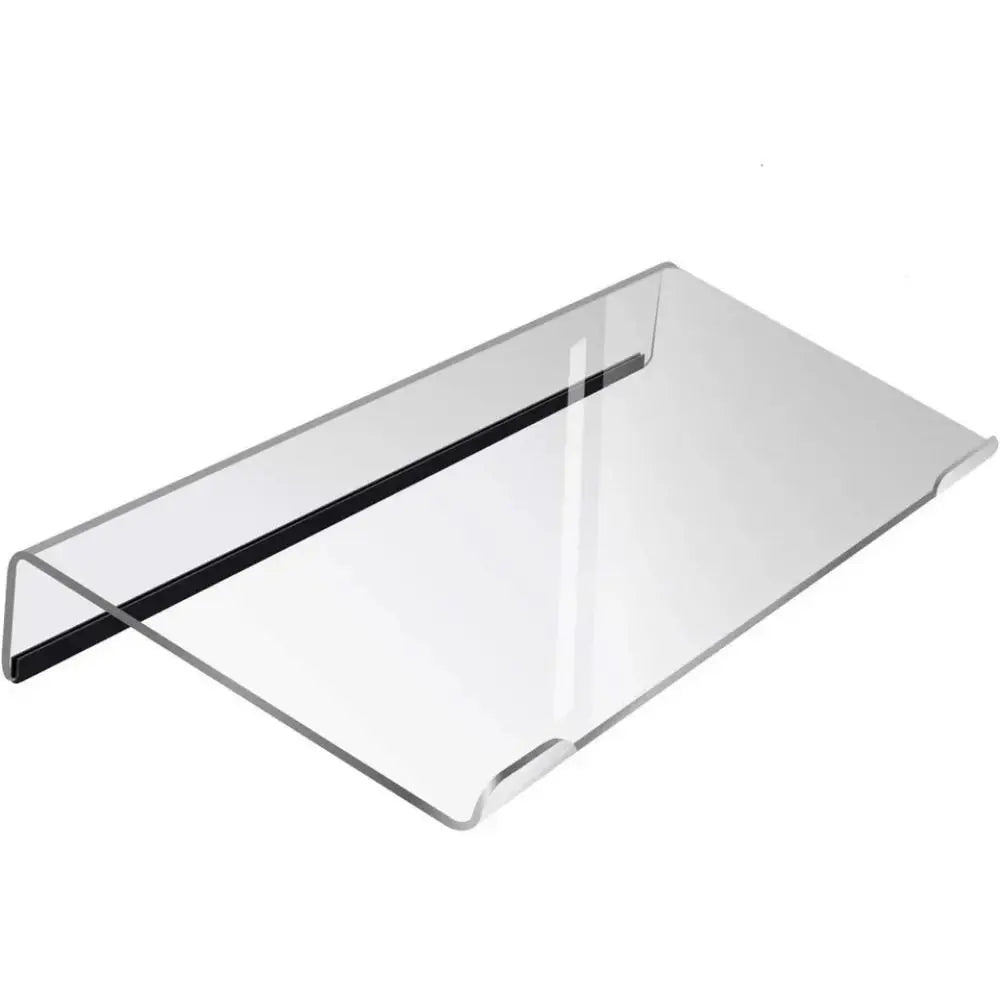 Clear Acrylic Keyboard Stand Tilted Mutli-Purpose Computer Keyboard Holder Silicone Anti-Slip Case Durable Keyboard Tray Peaceful Pleasures Health and Wellness Include