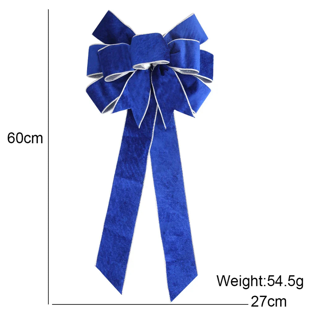 Christmas Flannelette Bow | Xmas Tree & Party Decor