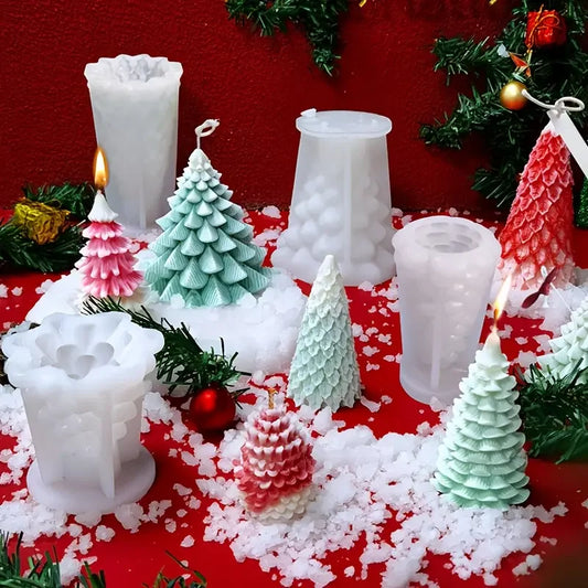 3D Christmas Tree Silicone Mold – Resin, Candle & Soap Silicone Craft Mold Peaceful Pleasures Health and Wellness