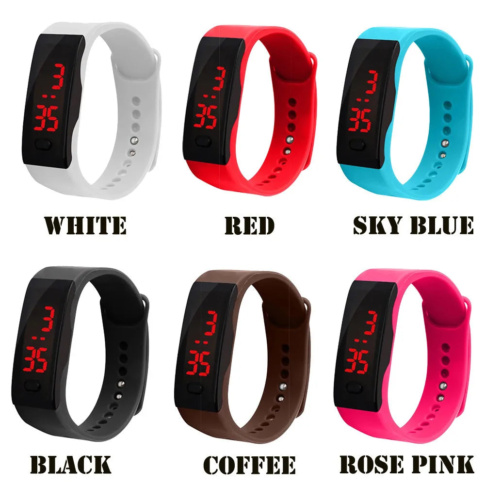 Led Digital Display Bracelet Student Electronic Watch Children'S Outdoor Sports Watch Silicone Watch Children'S Gift Relojes Peaceful Pleasures Health and Wellness
