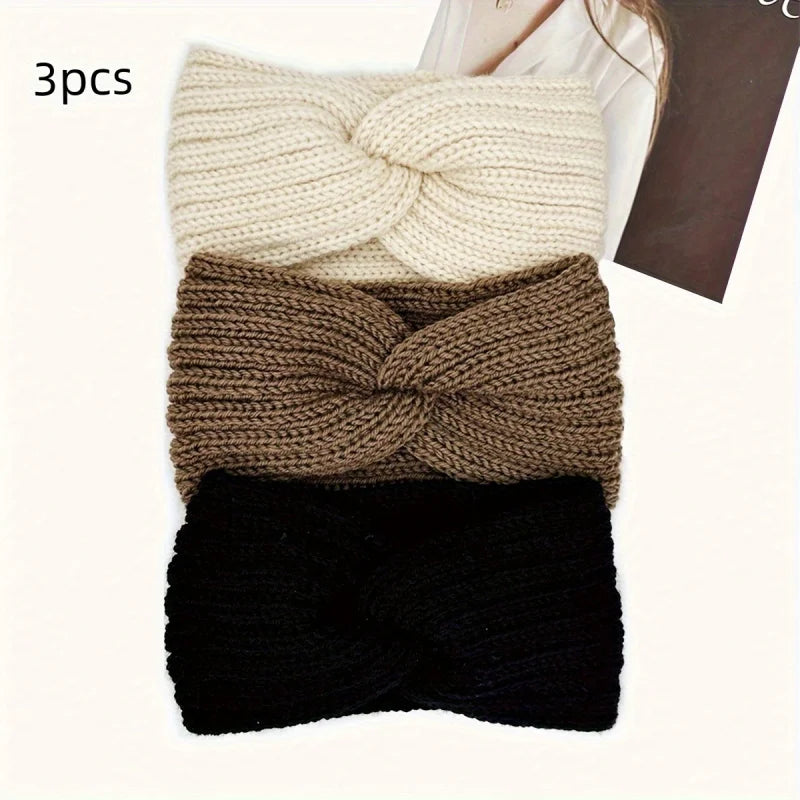 3pcs Women's Fashion Headbands - Bow Tie Design Peaceful Pleasures Health and Wellness
