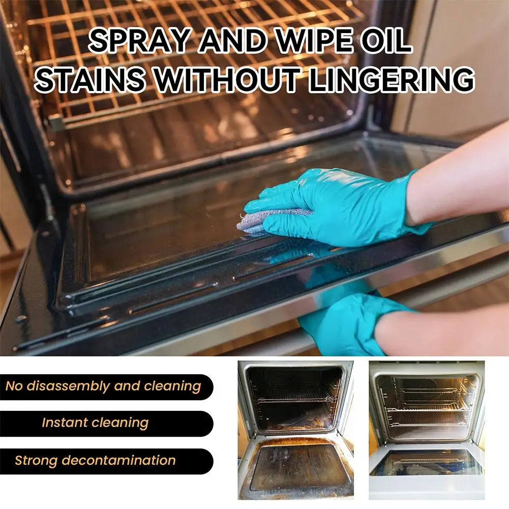Ovens Cleaning Foam Spray Strong Kitchen Remove Grill Stove Oil Stains All Purpose Cleaner for Kitchen Appliances Household Care Peaceful Pleasures Health and Wellness