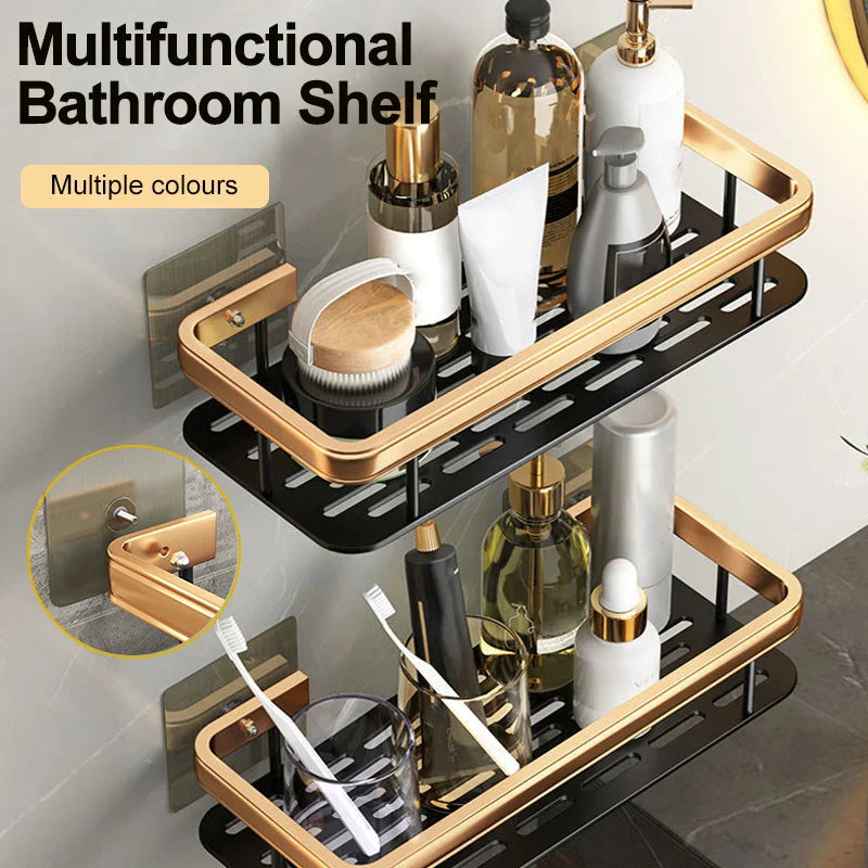 Corner Shower Shelf | No-Drill Space Aluminum Wall Organizer