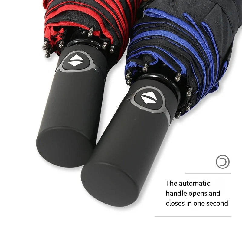 Windproof Double-Layer Auto Folding Umbrella | Large Business