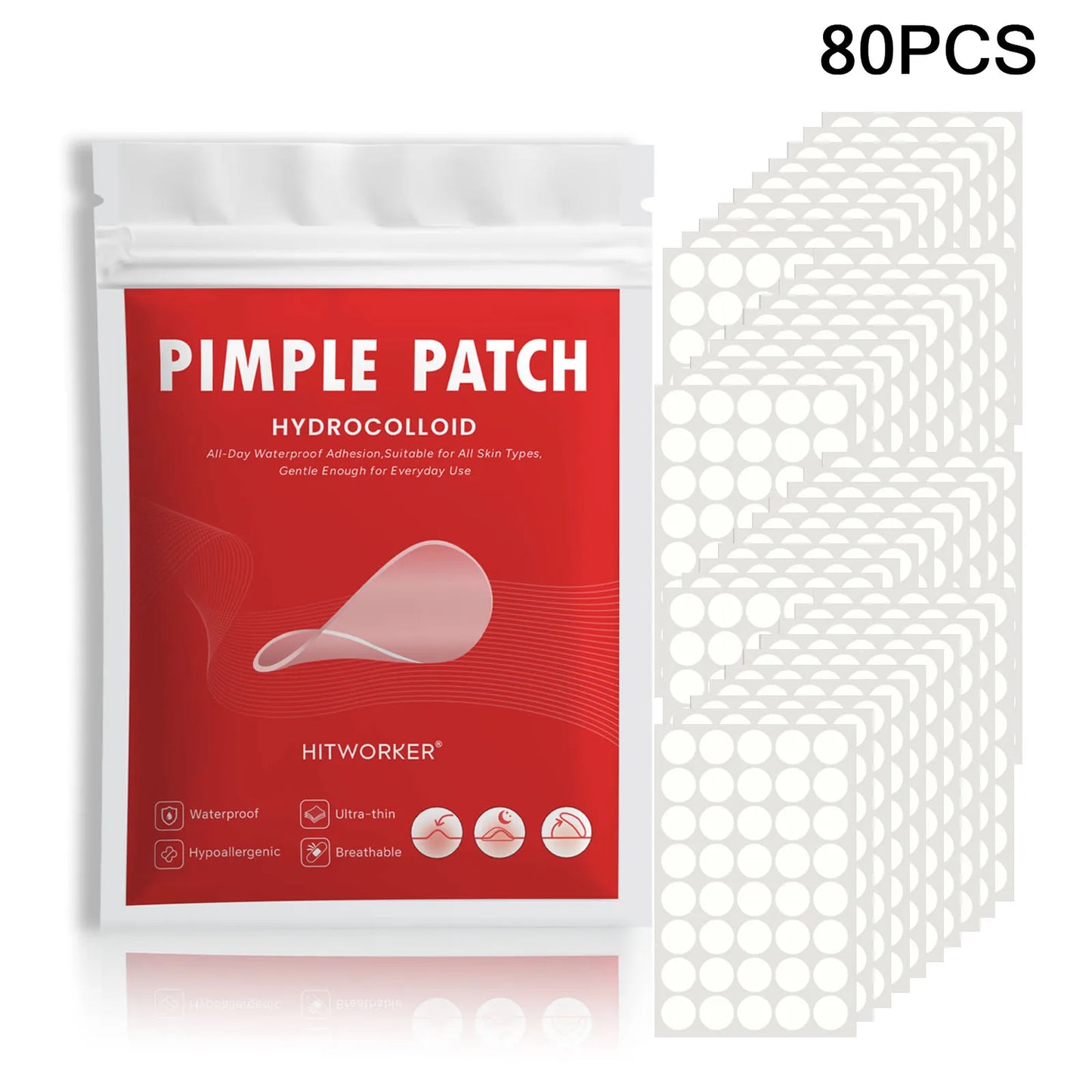 Hydrocolloid Acne Patches – Invisible Waterproof Pimple Covers