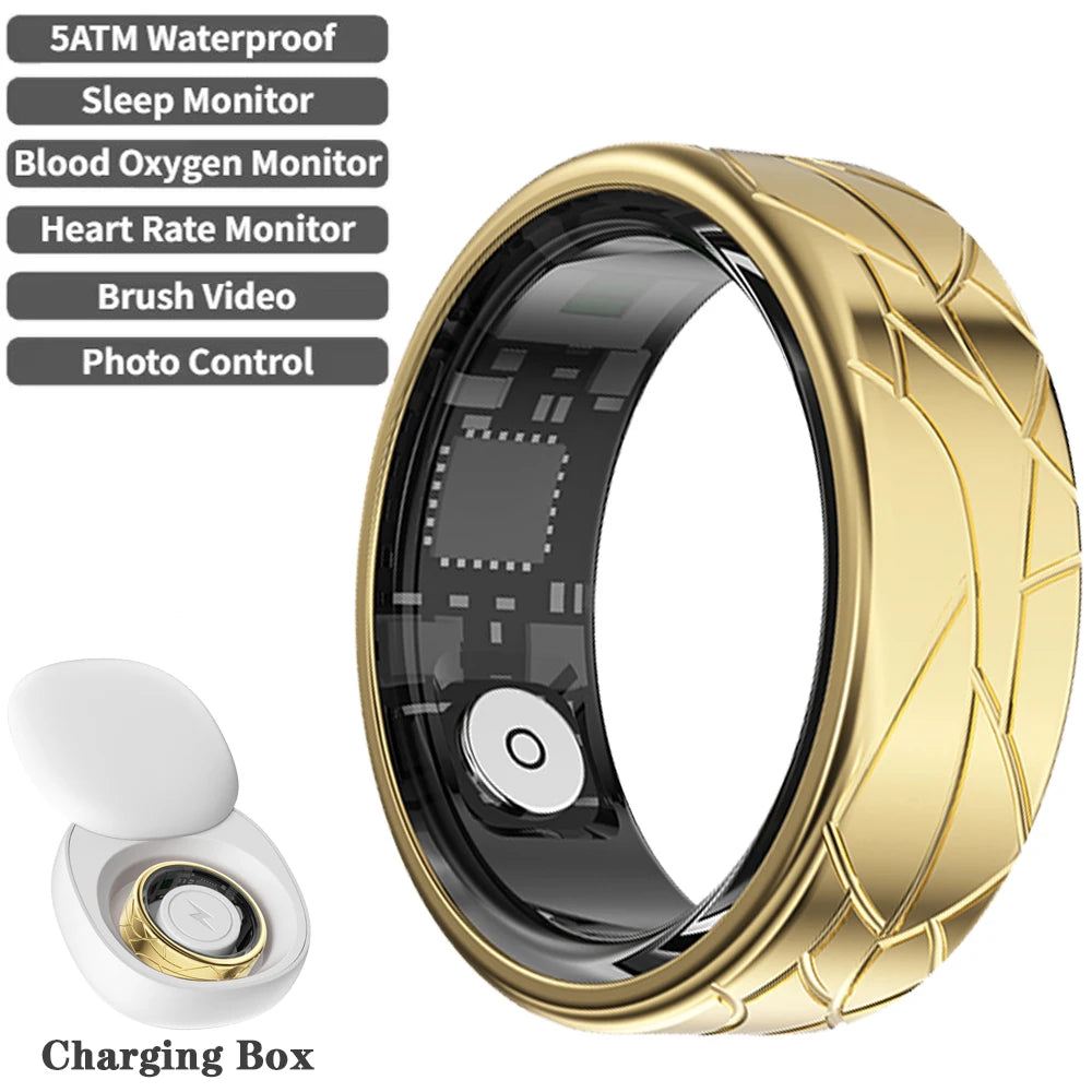 Smart Ring – Heart Rate, Sleep & Fitness Tracker | IP68 Waterproof