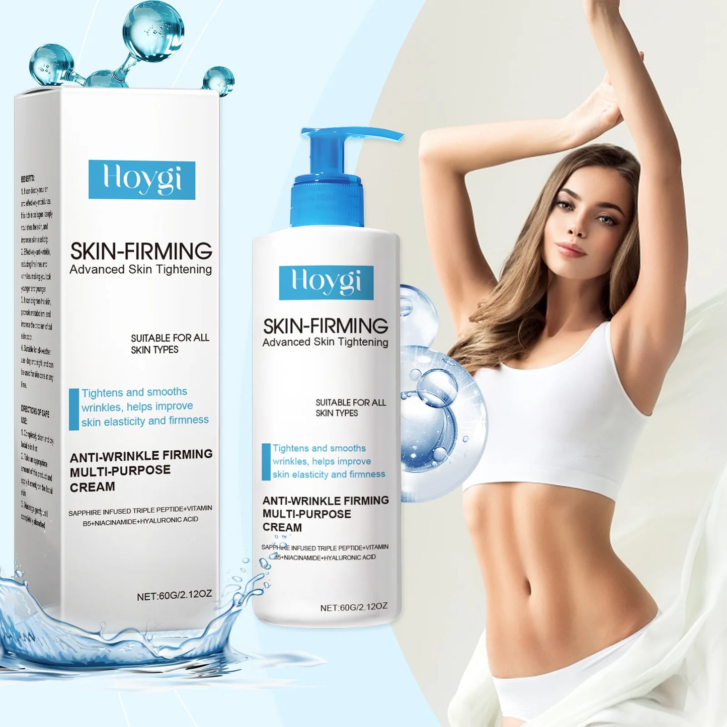 Body Firming Cream Tightening Improve Sagging Skin Lotion Increase Elasticity Nourishing Moisturizing Lifting Brighten Skin Care Peaceful Pleasures Health and Wellness