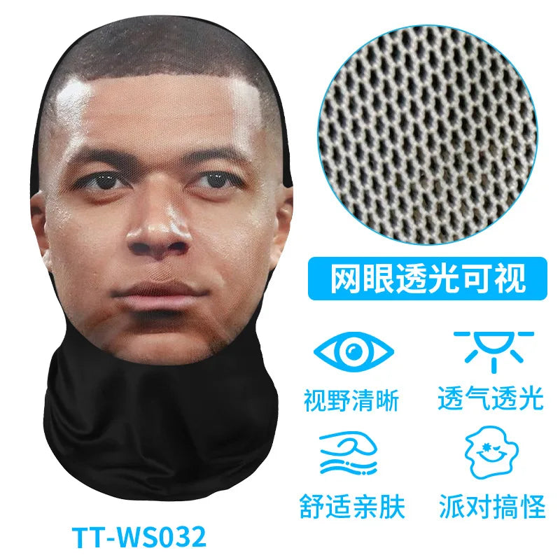 3D Printed Full Face Mesh Mask | Cosplay, Hip Hop & Party