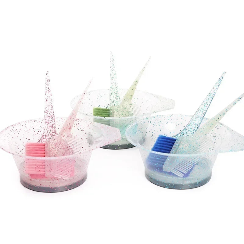 Hair Dye Mixing Bowl with Applicator & Ear Caps Set