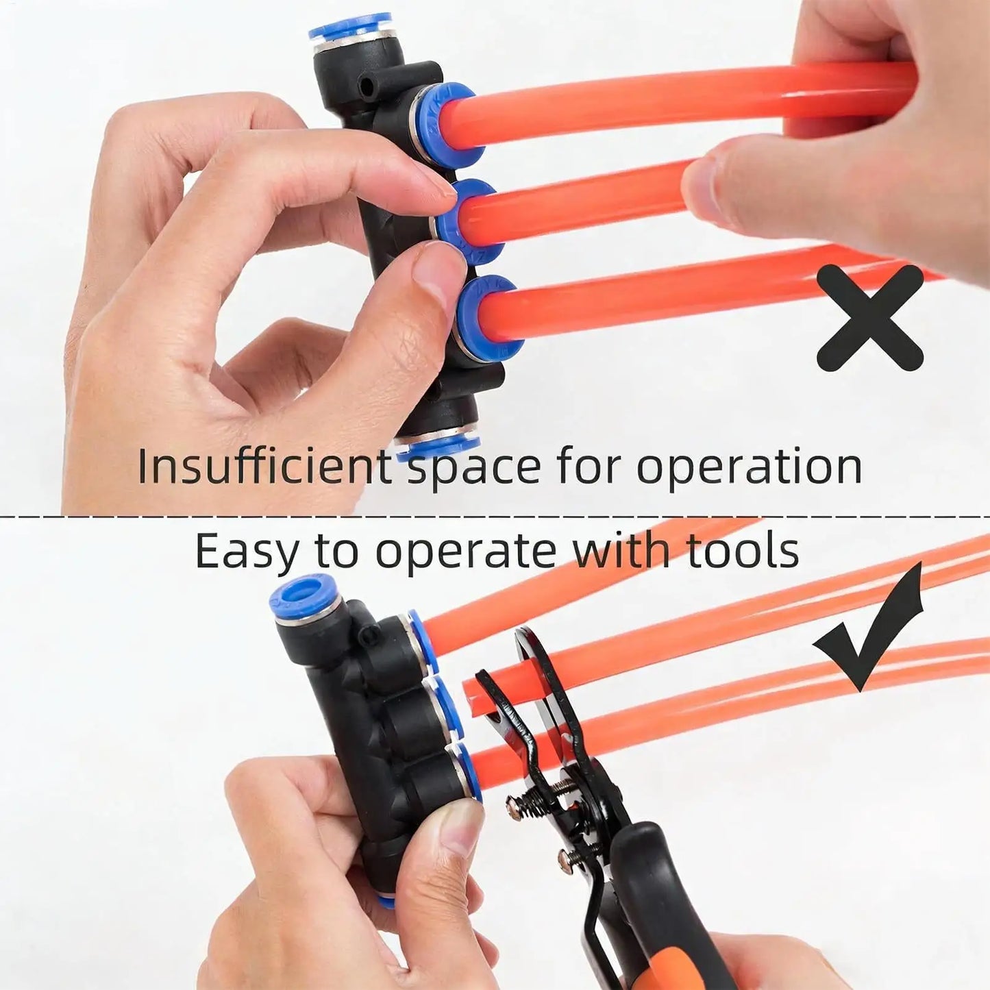 Pneumatic Disconnect Pliers | Push-to-Connect Fitting Removal