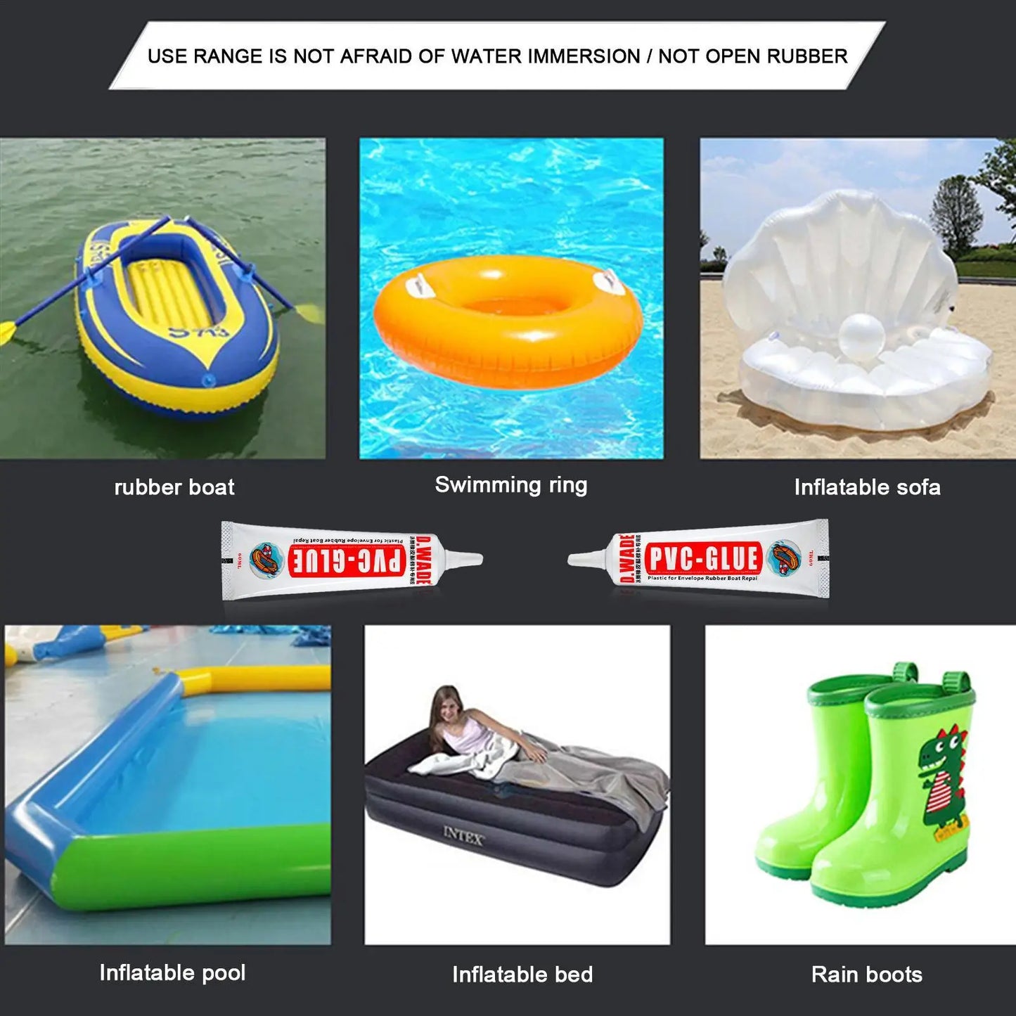PVC Repair Glue 60g – Pool Float, Air Bed & Inflatable Fix