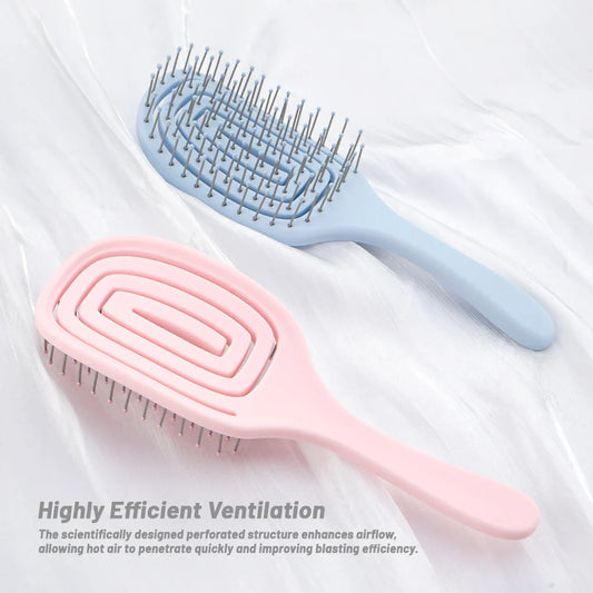 Wide Tooth Hollow Detangling Comb – Scalp Massage & Styling Detangling Hair Comb Oasis Select