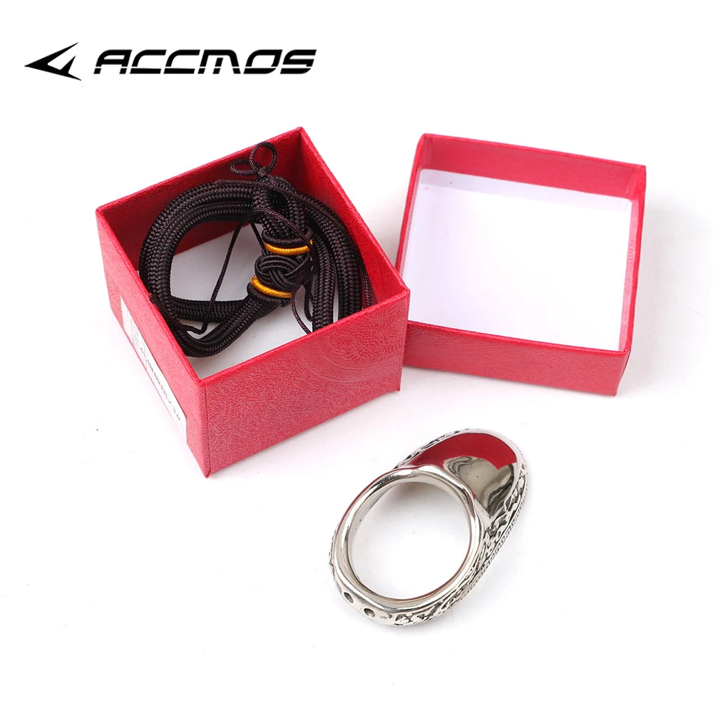 Archery Hand Finger Ring Protector Guard Thumb Tool Buckle Hunting