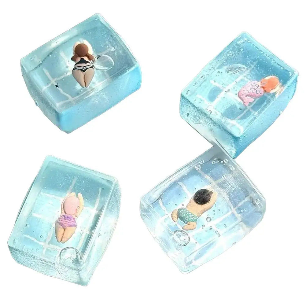Random Cute Squishy Toy Clear Swimming Pool Squeeze Ball Creative