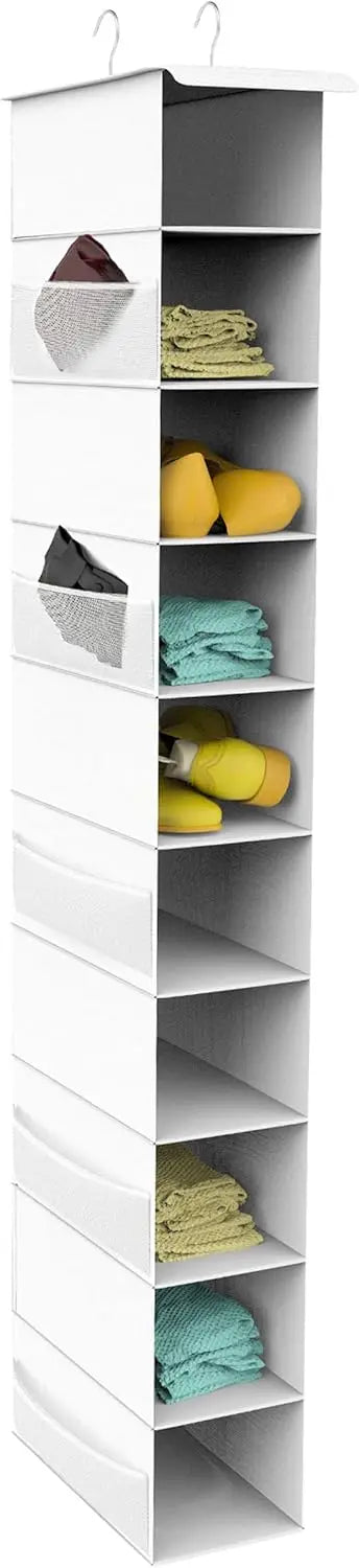 10-Shelf Hanging Shoe Organizer – Mesh Pockets, Space-Saving Closet Storage Shoe Organizer Peaceful Pleasures Health and Wellness United States