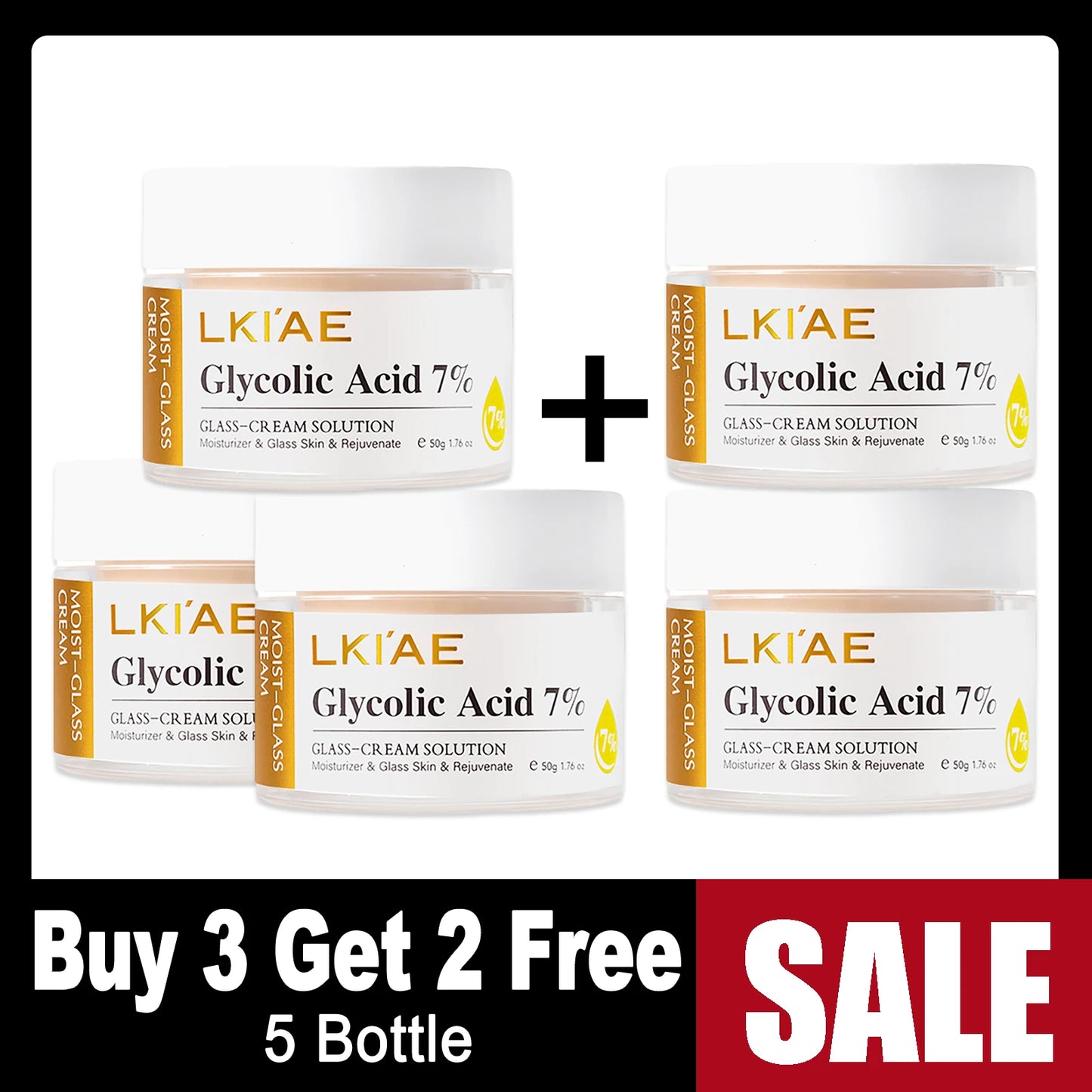 AILKE Brightening Face Cream | Glycolic Acid & Hyaluronic Acid