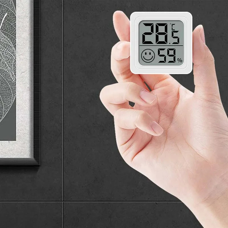Mini LCD Digital Indoor Room Temperature Humidity Monitor with Comfort Indicator Wall/Desk Mount for Home Office Baby Room Peaceful Pleasures Health and Wellness