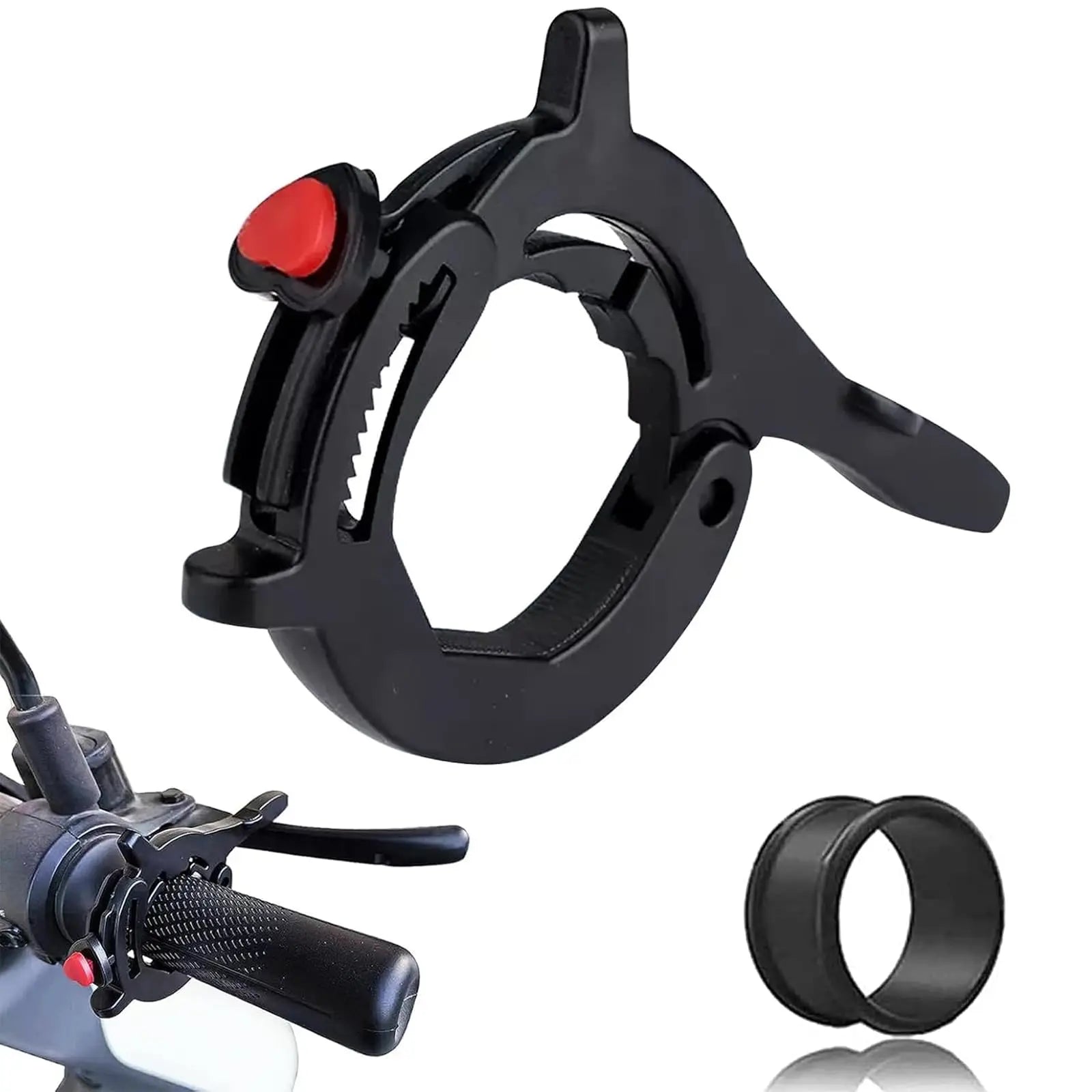 Throttle Cruise Control, Motorcycle Throttle Lock with Silicone Protective Ring, Motorcycle Cruise Control Throttle Clamp, Elect Peaceful Pleasures Health and Wellness