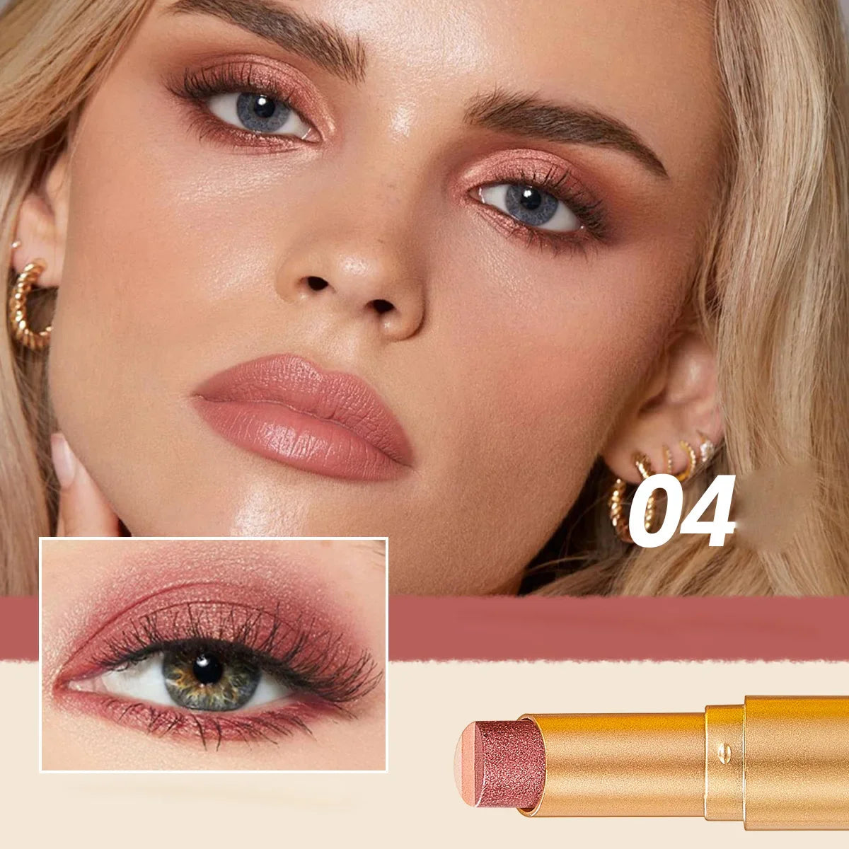 3-Color Waterproof Eye Shadow Stick – Easy Beginner Eyeshadow
