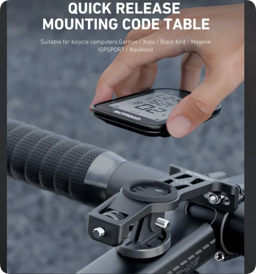 360° Rotating Bike Mount for GoPro, Insta360 & DJI Cameras