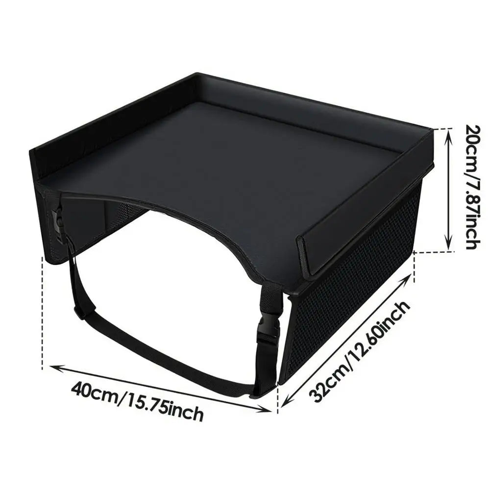 Kids Car Seat Travel Tray – Foldable Play Table & Organizer