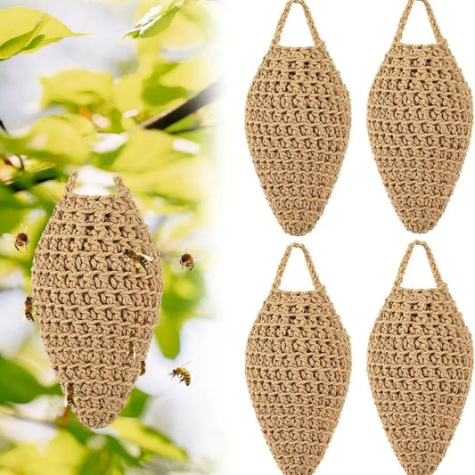 Crochet Wasp Nest Decoy | Chemical-Free Hanging Deterrent Wasp Nest Decoy Oasis Select