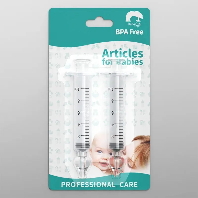 Baby Nasal Aspirator Nose Cleaner – Soft Silicone, 2pcs 10ml
