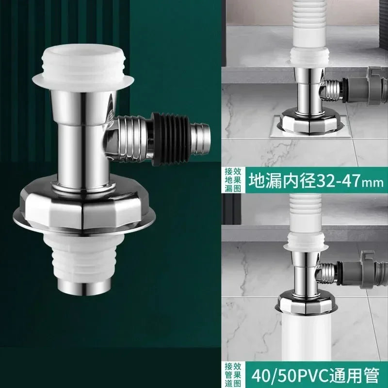 Washing Machine Floor Drain Adapter – Anti-Overflow Elbow Connector
