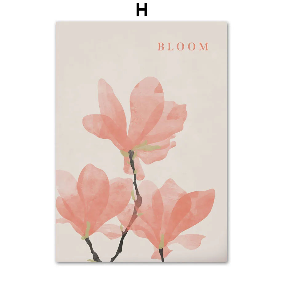 Easter Spring Pastels Minimalist Canvas Wall Art | Nordic Print