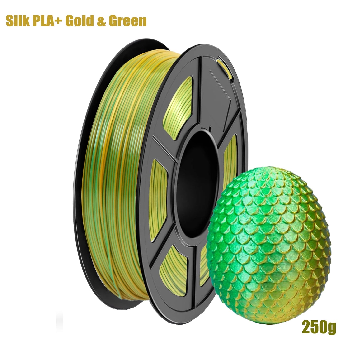 Silk Dual Color PLA Filament 1.75mm – 4 Spools | DINGSUN 3D