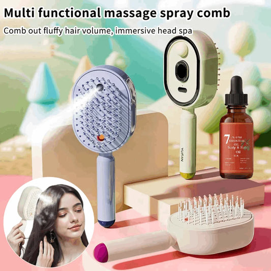Hair Care Air Bag Spray Massage Comb Scalp Massage Hairbrush Essential Oil Atomization Deeply Nourishes Hair Roots Peaceful Pleasures Health and Wellness