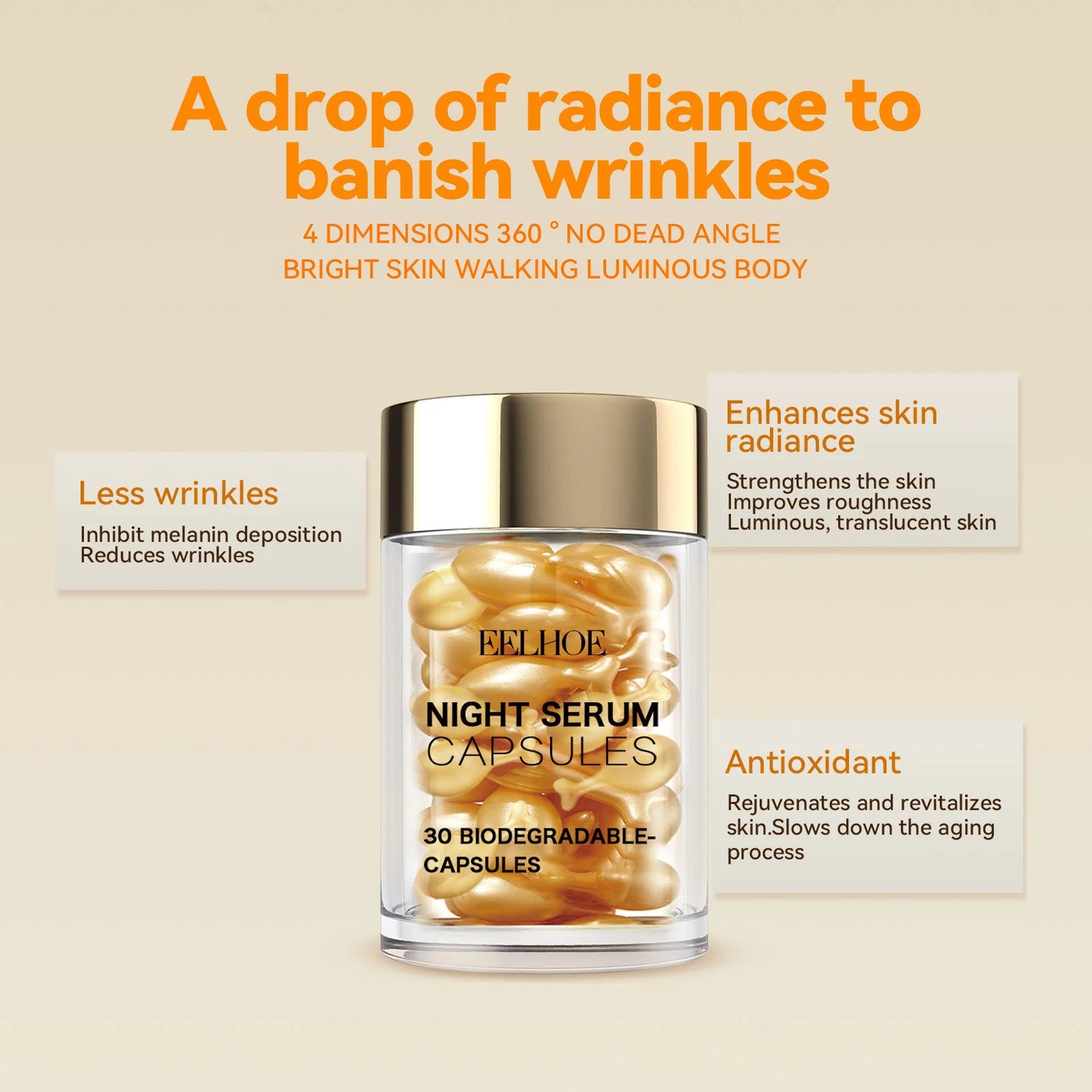 Eelhoe Vitamin C Facial Capsule Serum | Brighten & Firm