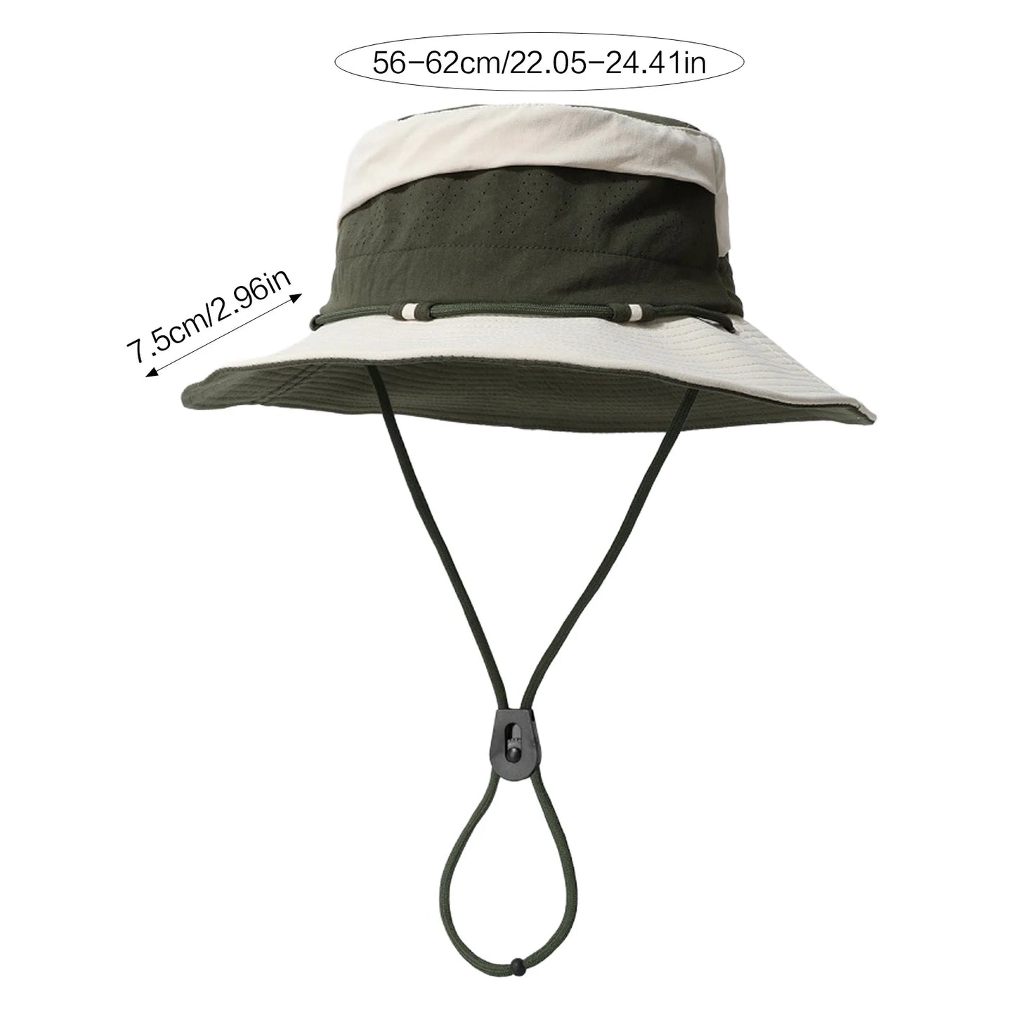 Unisex Quick Dry Fishing Hat UPF50+ Sun-Protection Wide Brim for Outdoor Hiking Camping Peaceful Pleasures Health and Wellness
