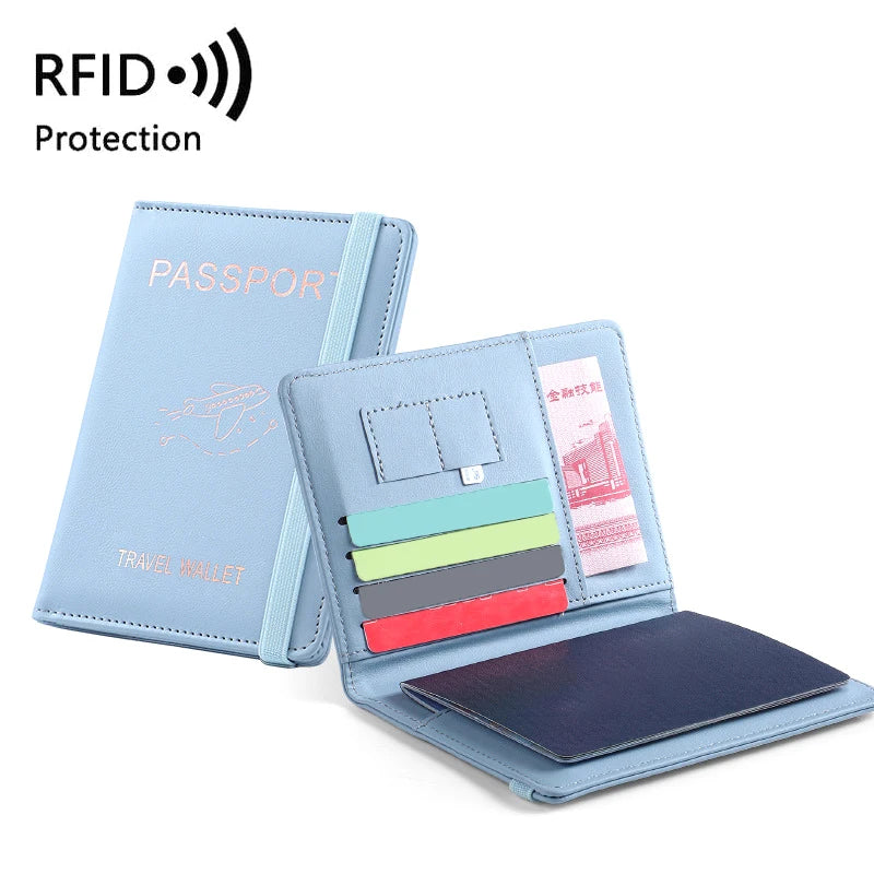 Waterproof PU Leather Passport Holder & Travel Wallet