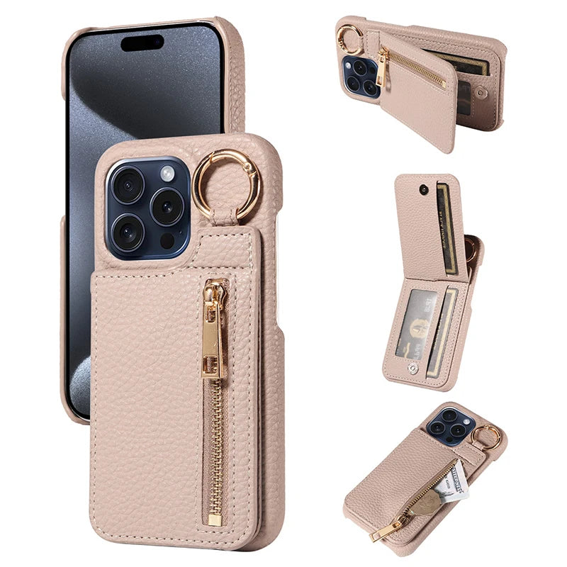 Case for iphone 17 pro max leather case for iphone 15 pro max with pocket for iphone wallet magsafe Phone case card storage Peaceful Pleasures Health and Wellness