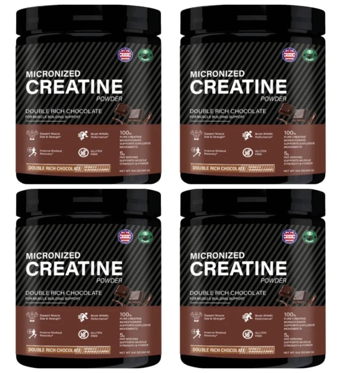 Creatine Monohydrate Powder Chocolate 300g – 60 Servings