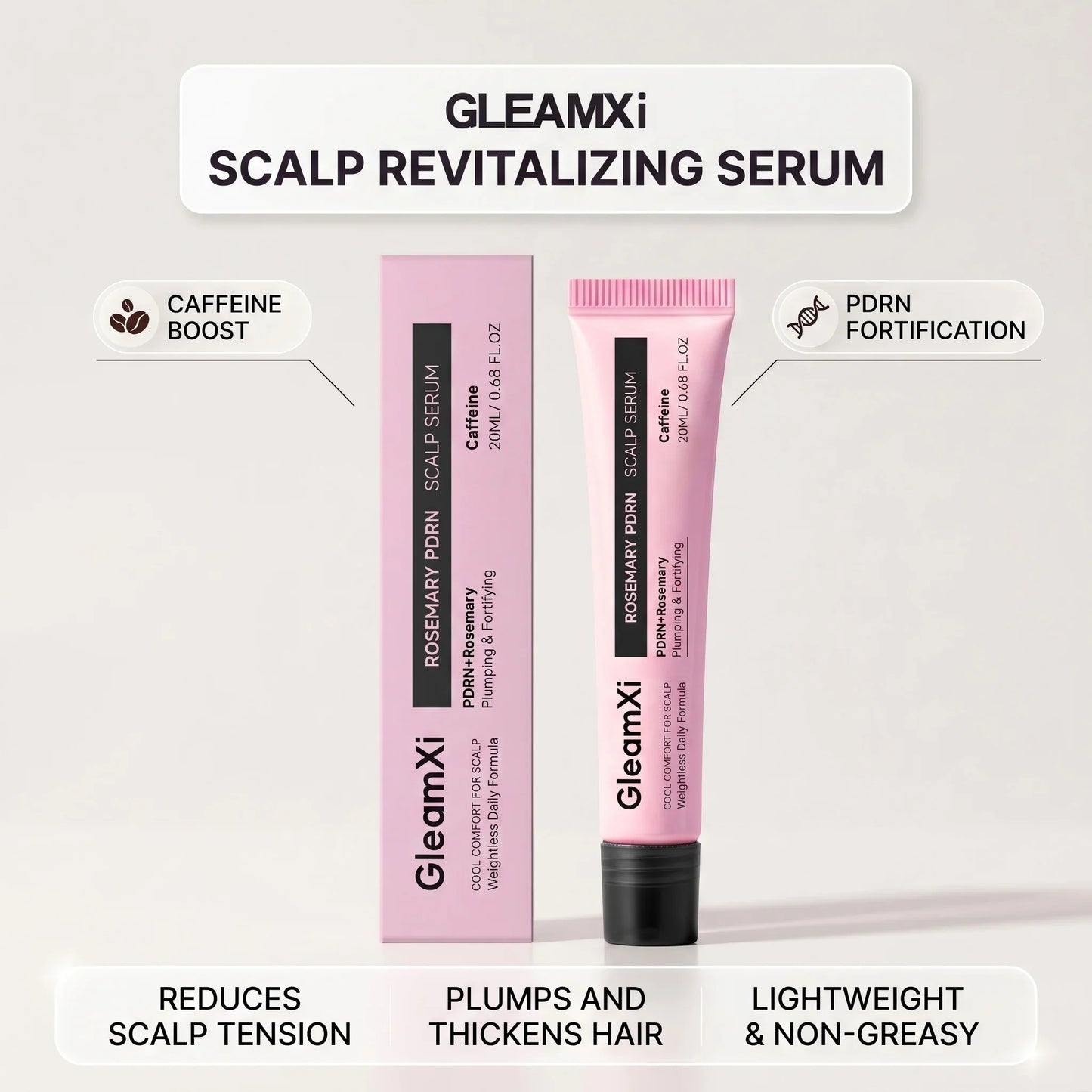 Gleamxi Rosemary PDRN Scalp Serum – Thickening & Root Nourish
